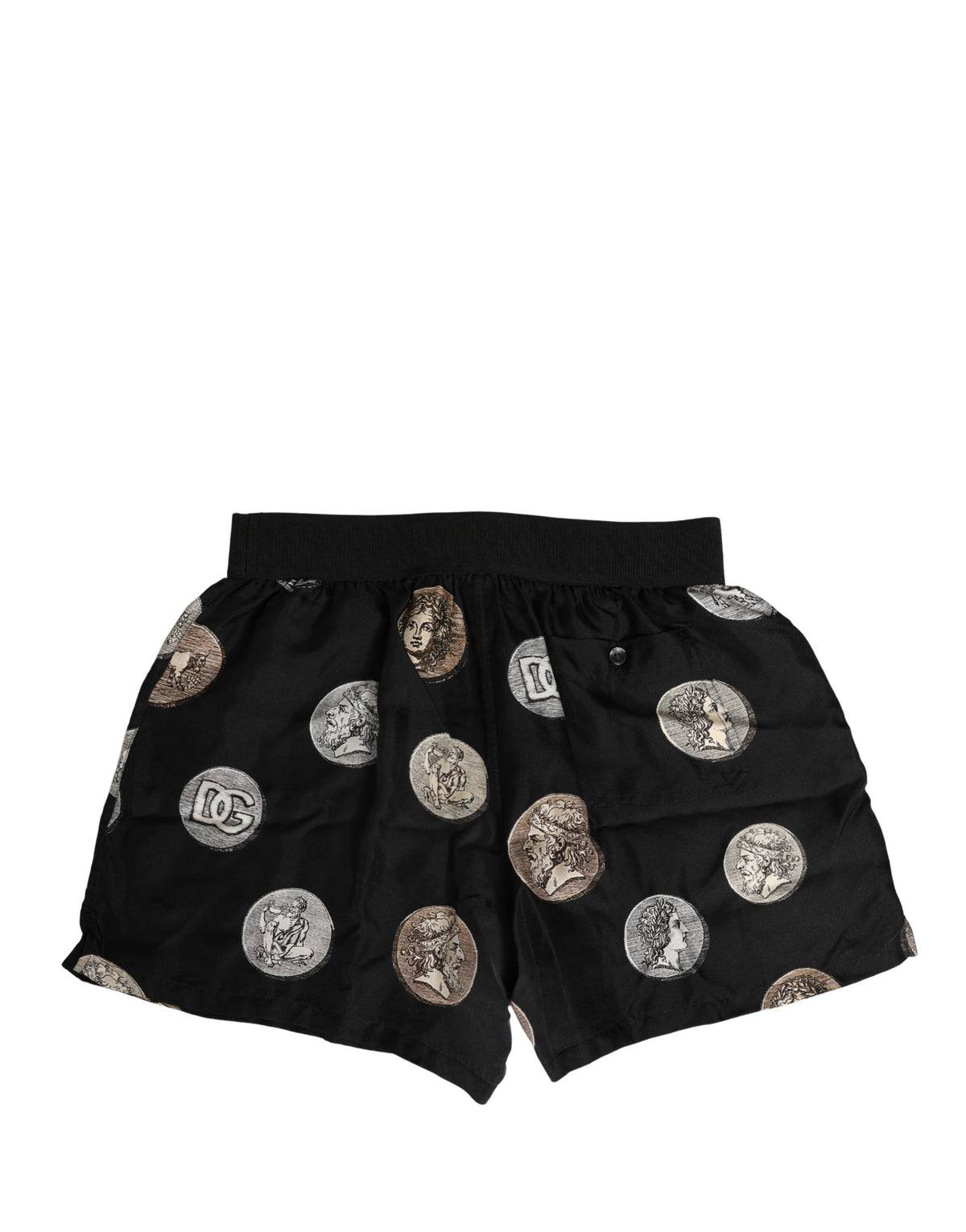 Dolce & Gabbana Black Ancient Coin Print Boxer Shorts Men's Underwear
