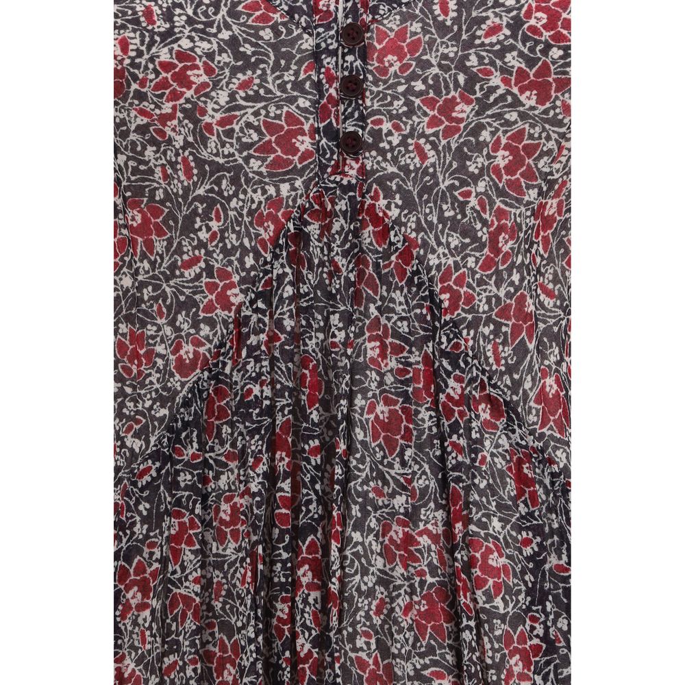 Isabel Marant Étoile Purple Cotton Casual Women's Dress