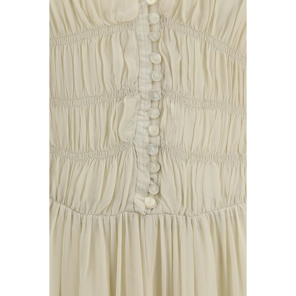 Isabel Marant Étoile Beige Viscose Casual Women's Dress
