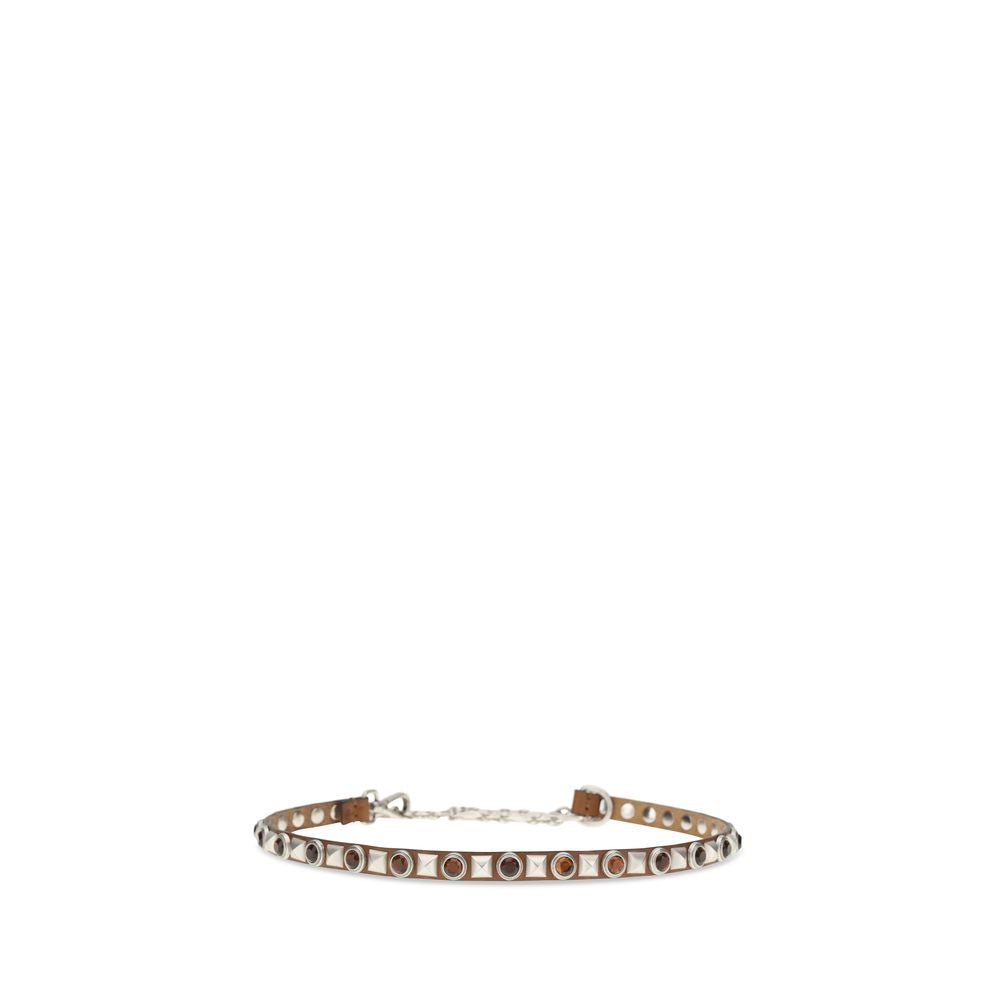 Etro Brown Calf Leather Bos Taurus Regular Women's Belt
