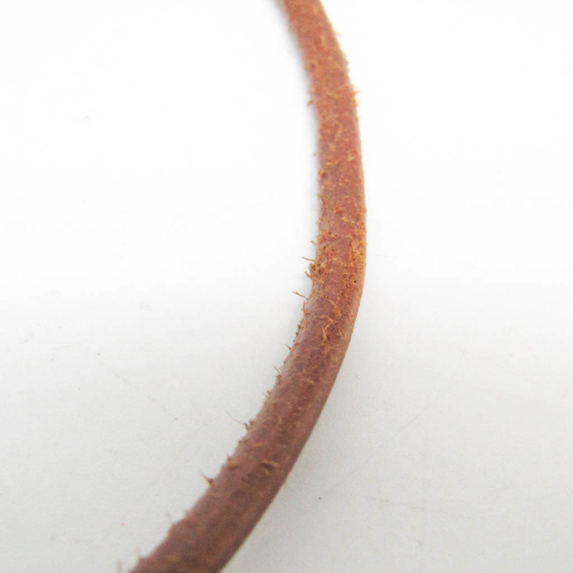 Hermès Brown Leather Necklace Jewelry (Pre-Owned)