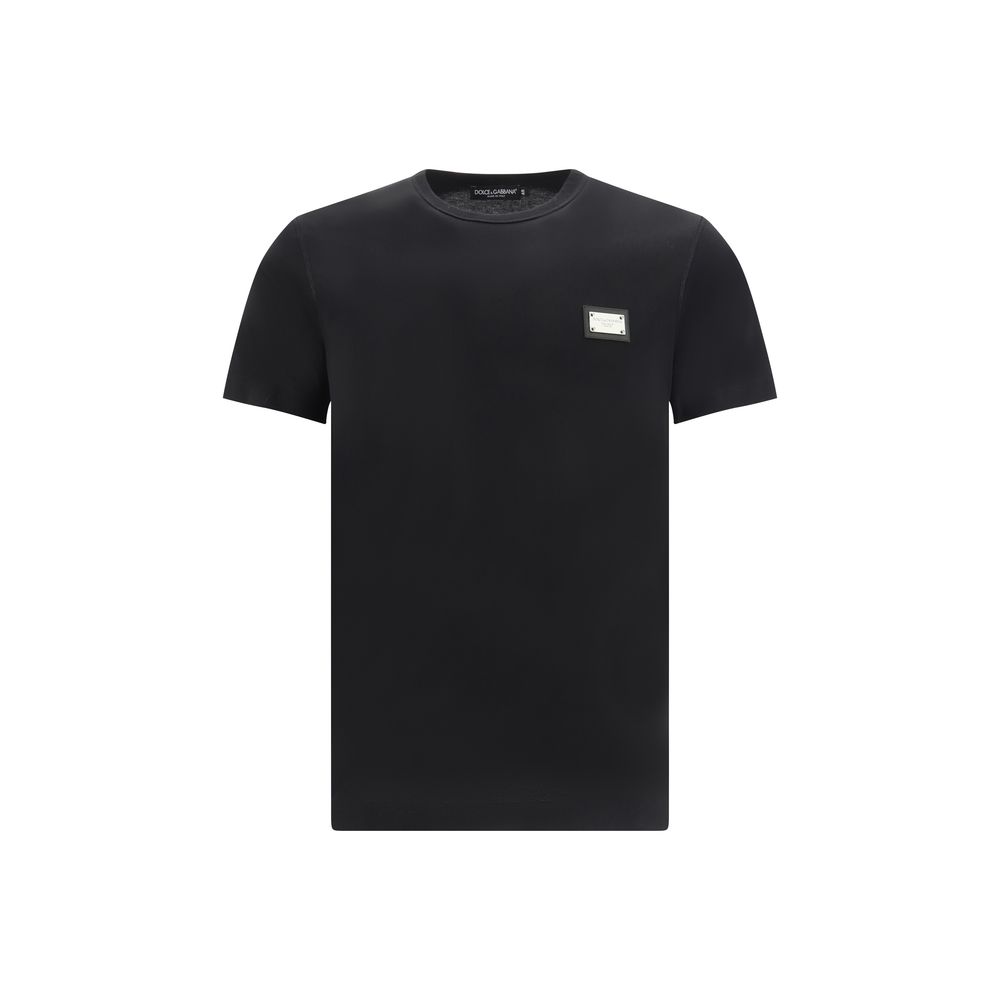 Dolce & Gabbana Black Cotton Men's T-Shirt