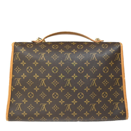 Louis Vuitton Beverly Black Canvas Briefcase Bag (Pre-Owned)