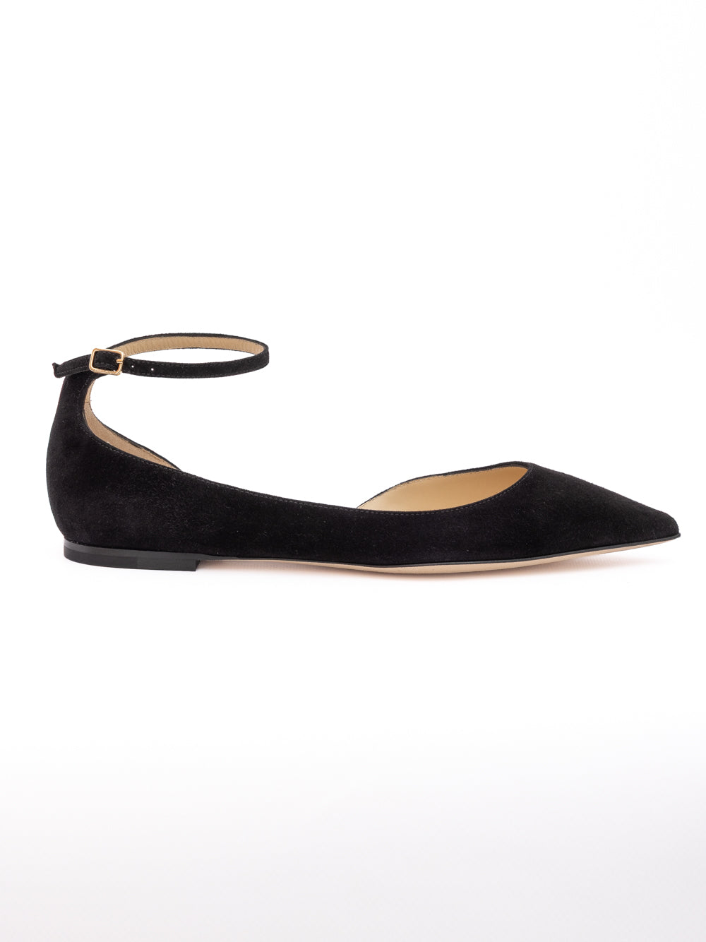Jimmy Choo Black Suede Leona Ballet Women's Flat