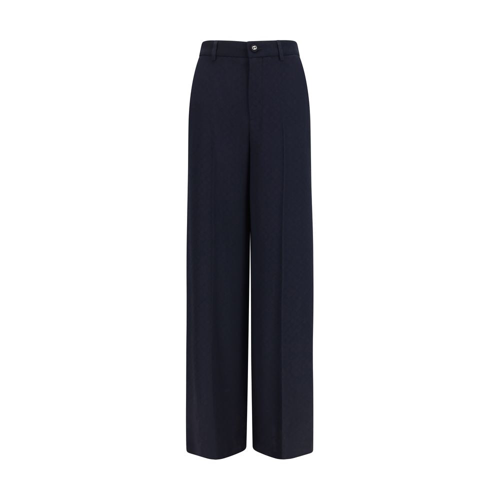Gucci Blue Viscose Casual Women's Pants