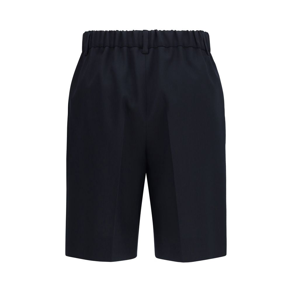 Gucci Black Cotton Bermuda Women's Shorts