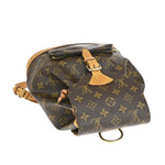 Louis Vuitton Montsouris Mm Brown Canvas Backpack Bag (Pre-Owned)
