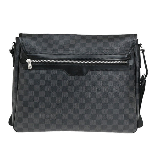Louis Vuitton Daniel Mm Black Canvas Shoulder Bag (Pre-Owned)