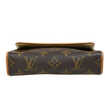 Louis Vuitton Florentine Brown Canvas Clutch Bag (Pre-Owned)