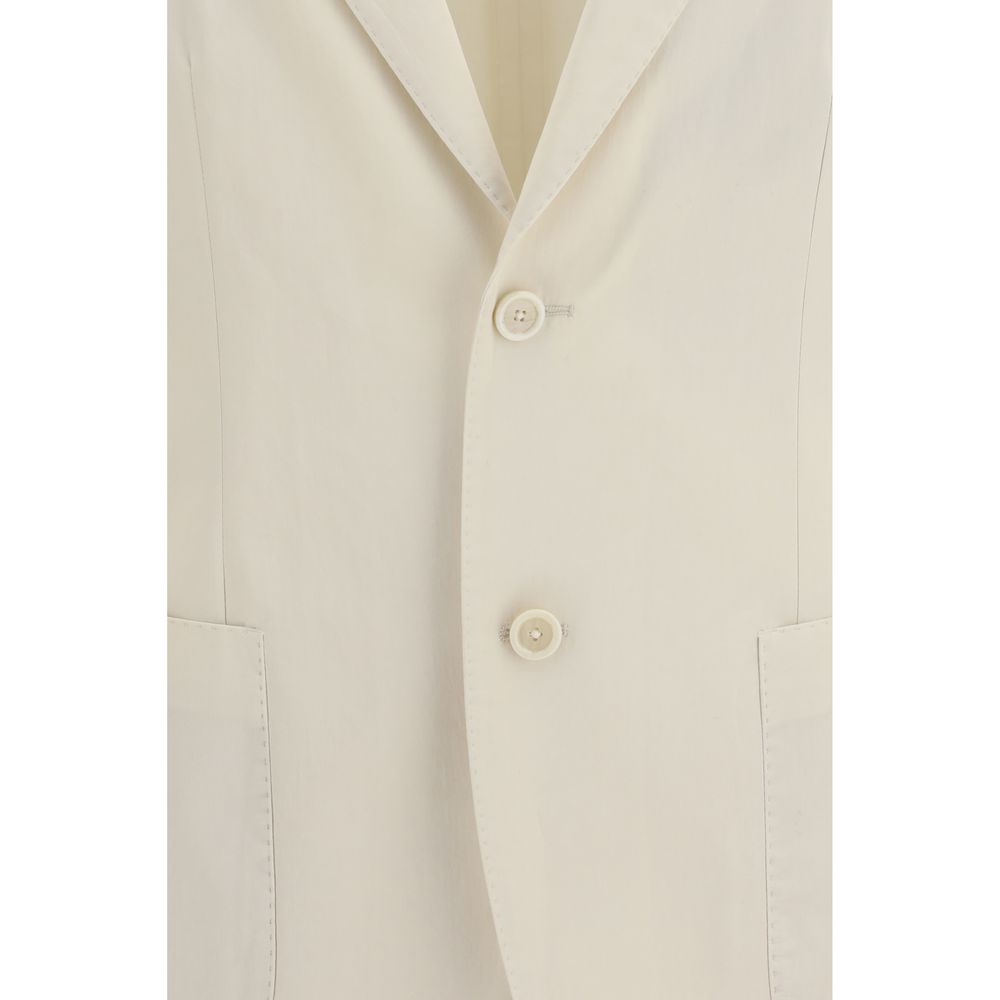Lardini White Cotton Men's Blazer