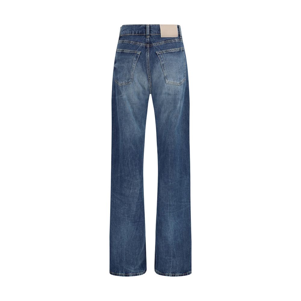Our Legacy Blue Cotton Bootcut Women's Jeans