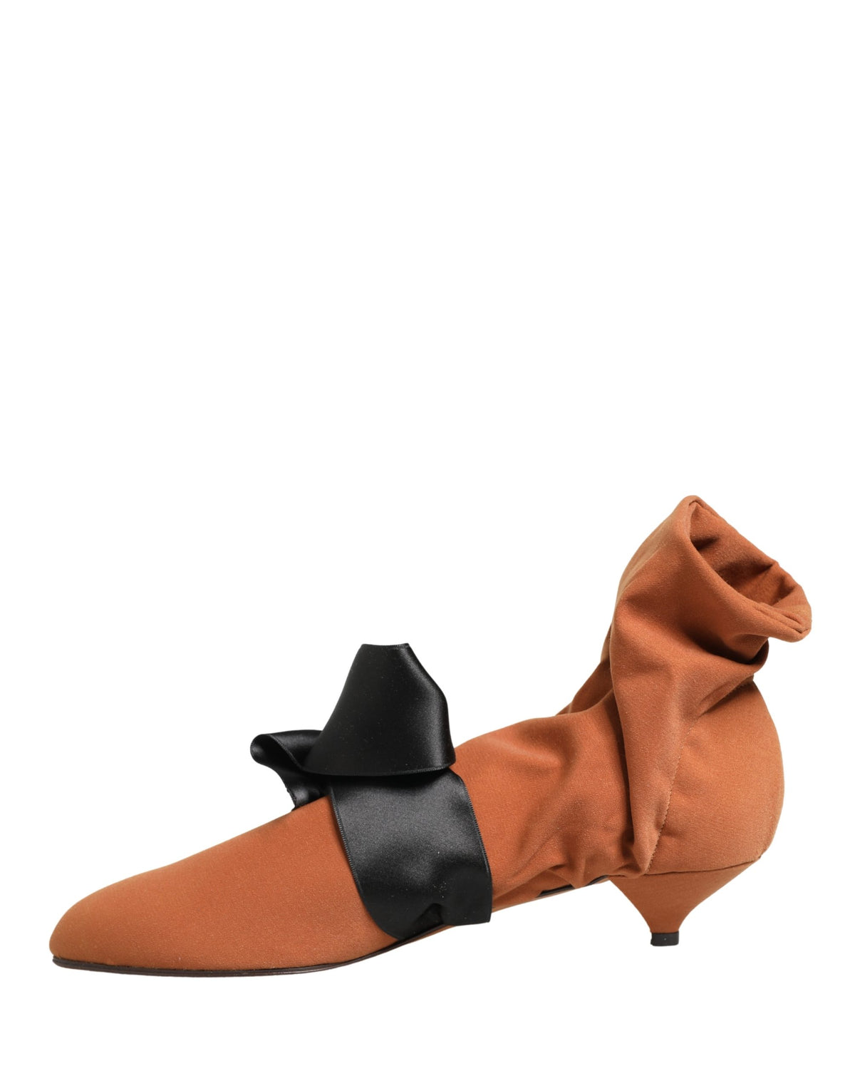 Dolce & Gabbana Brown Black Suede Boots Women's Shoes