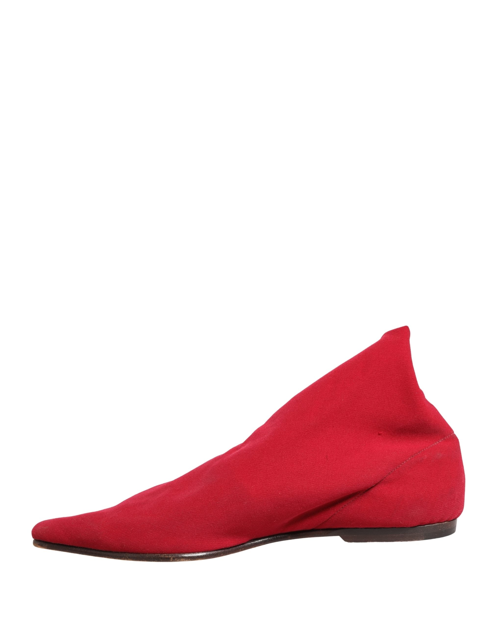 Dolce & Gabbana Red Suede Ankle Boots Women's Shoes (Pre-Owned)