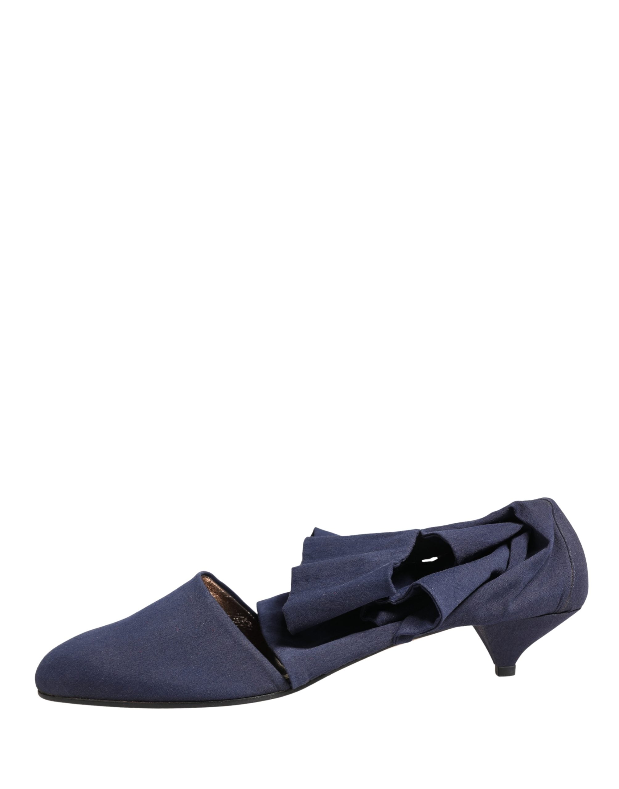 Dolce & Gabbana Blue Cotton Ankle Boots Women's Shoes