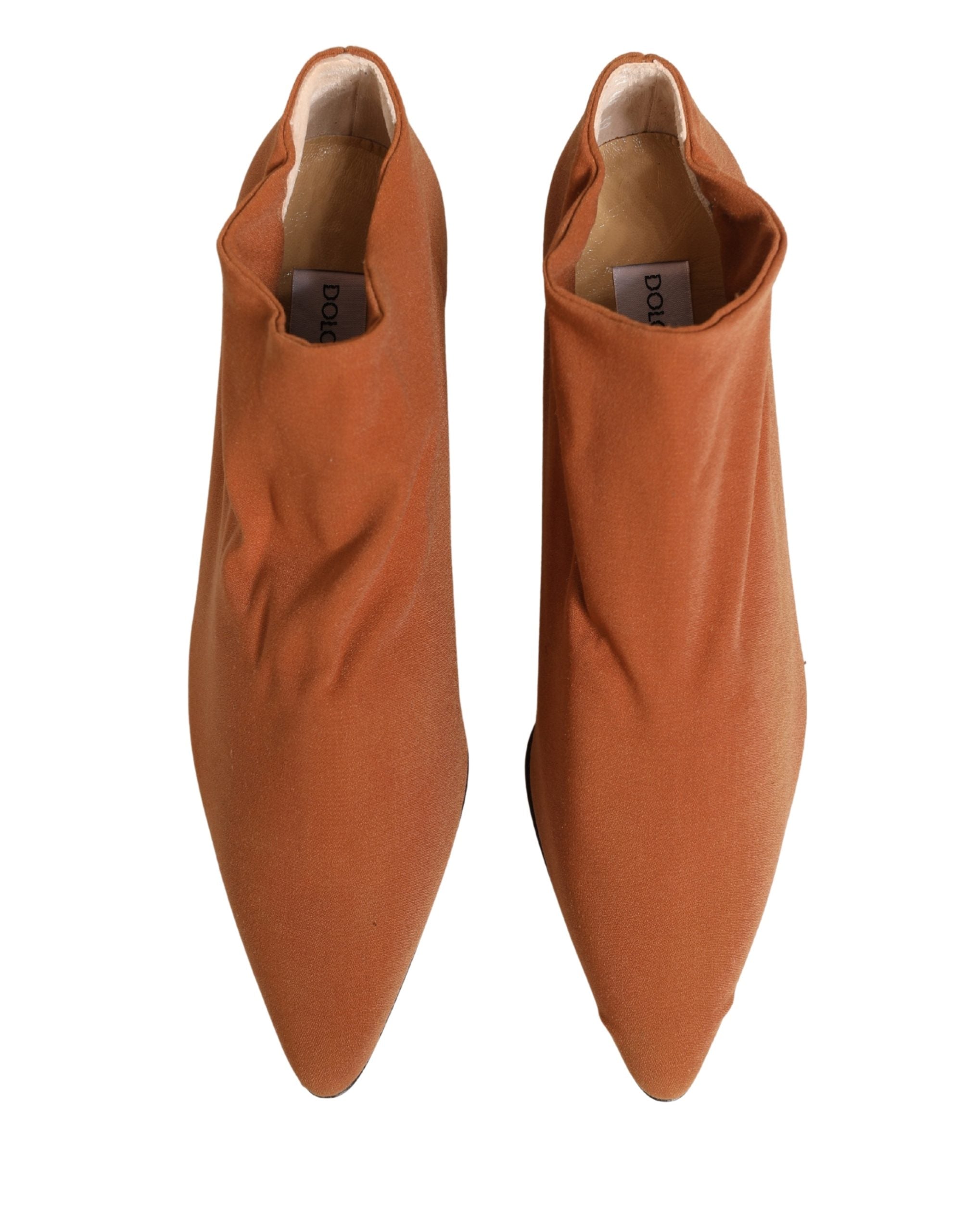 Dolce & Gabbana Brown Suede Ankle Boots Women's Shoes (Pre-Owned)