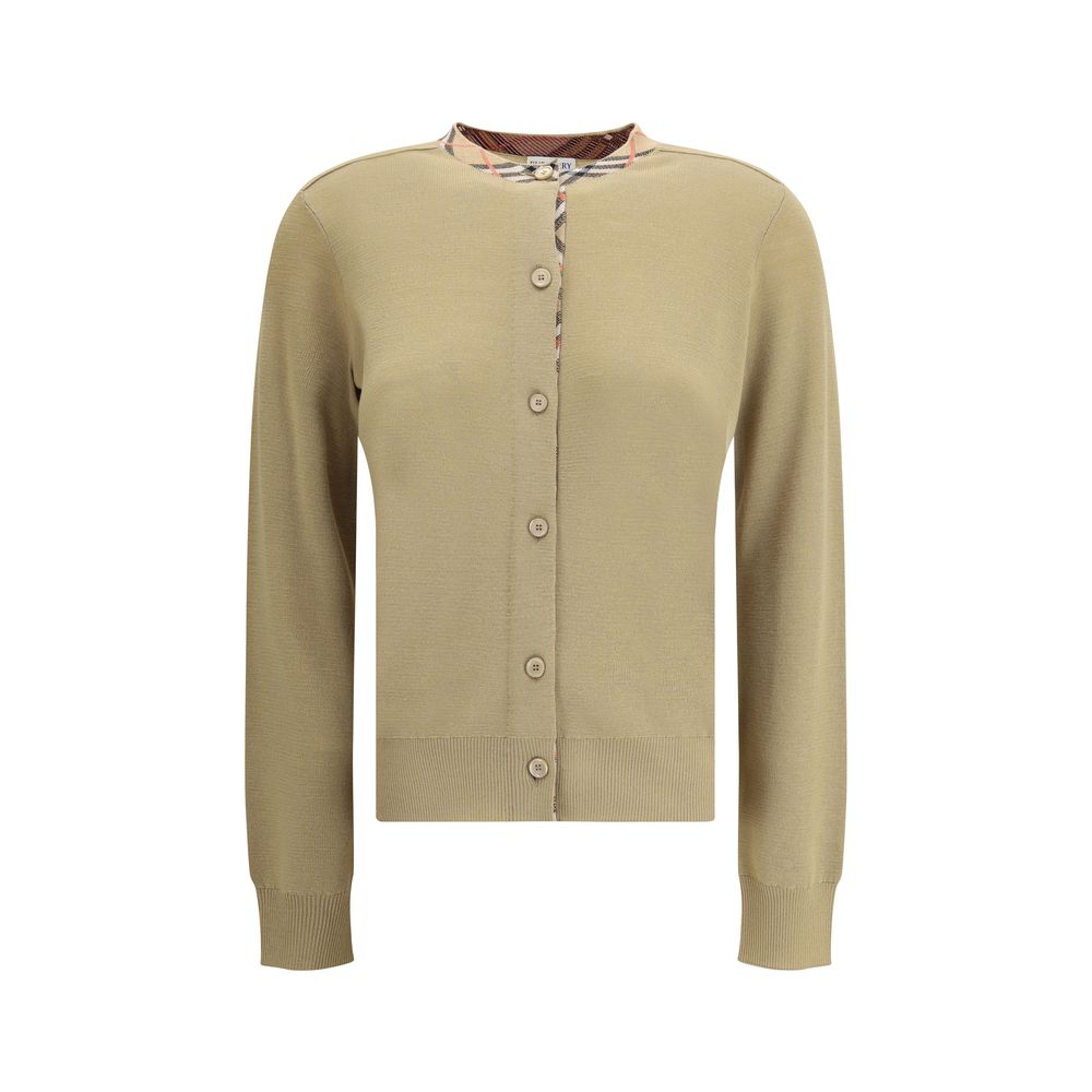 Burberry Brown Wool Oves Aries Women's Cardigan
