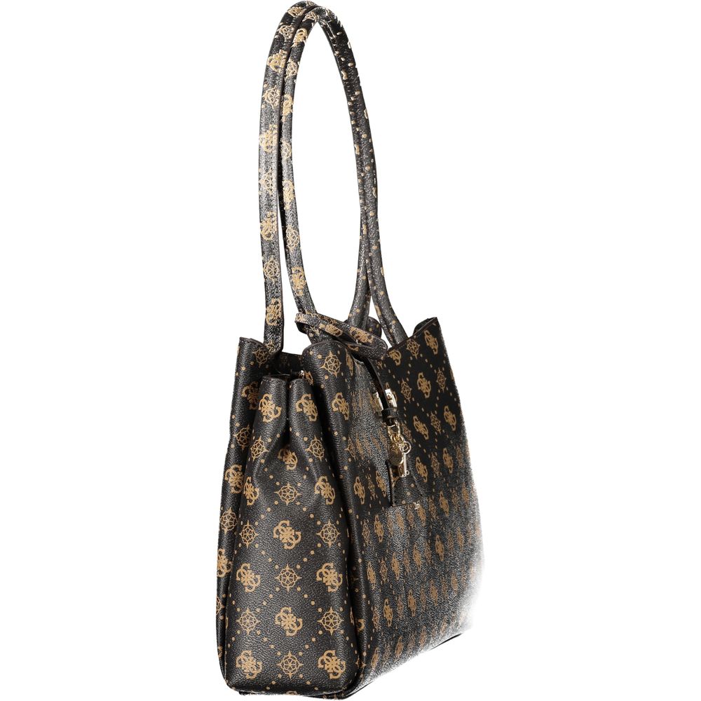 Guess Jeans Marrone Polyurethane Women Women's Handbag