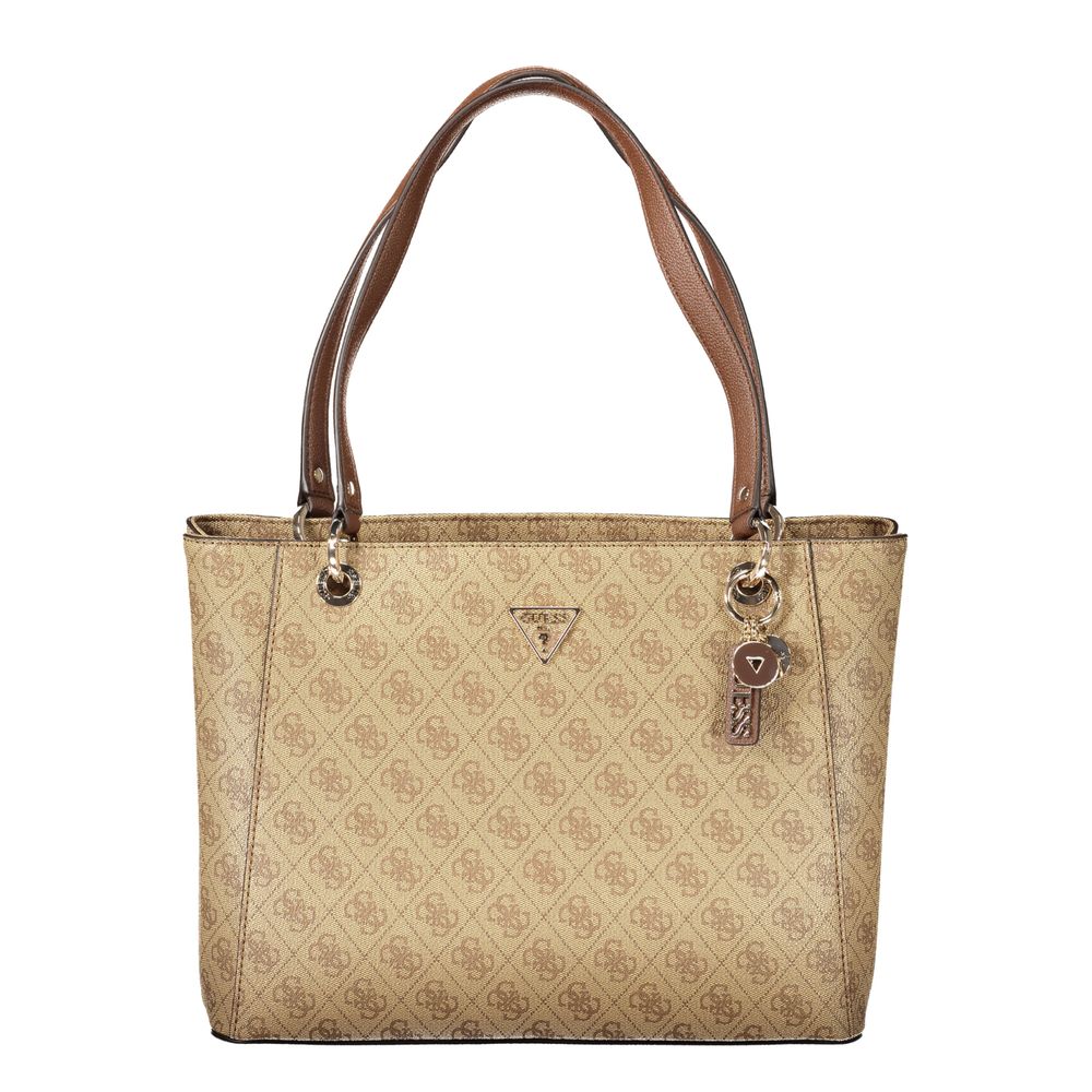 Guess Jeans Beige Polyurethane Women Women's Handbag