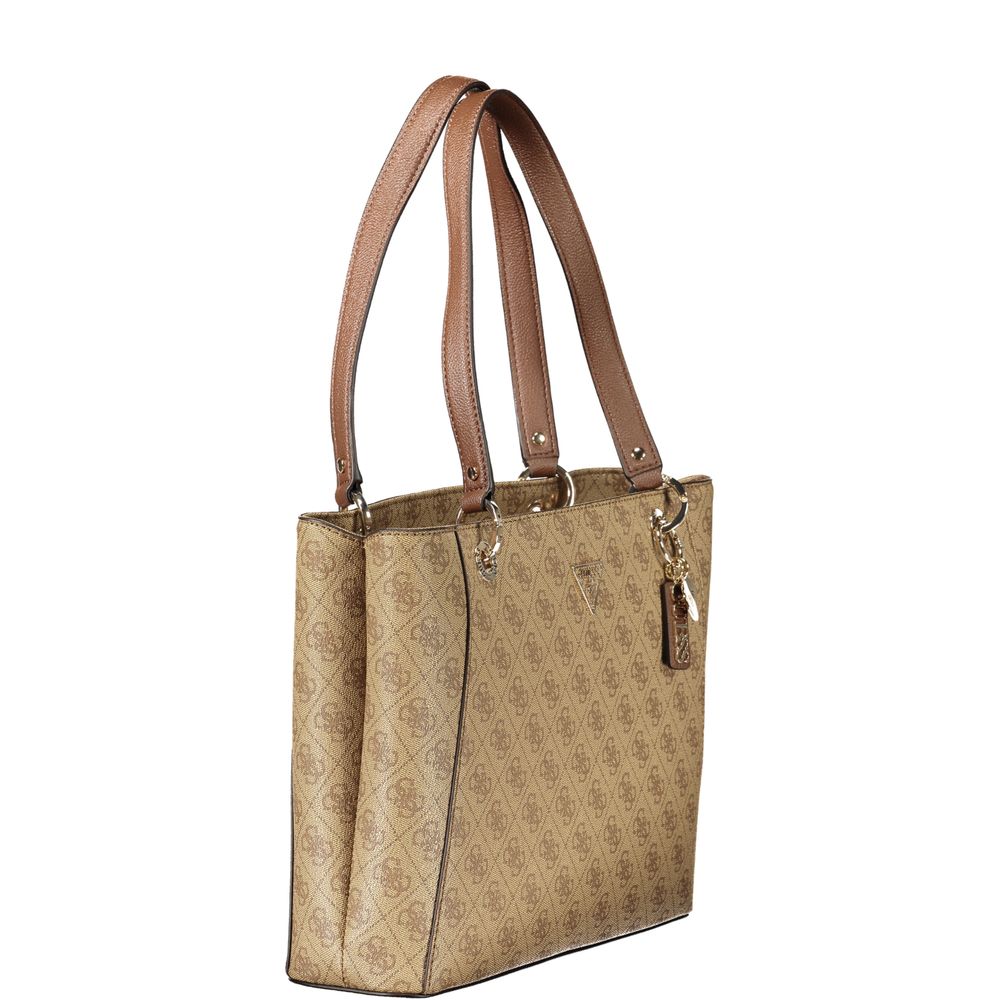 Guess Jeans Beige Polyurethane Women Women's Handbag