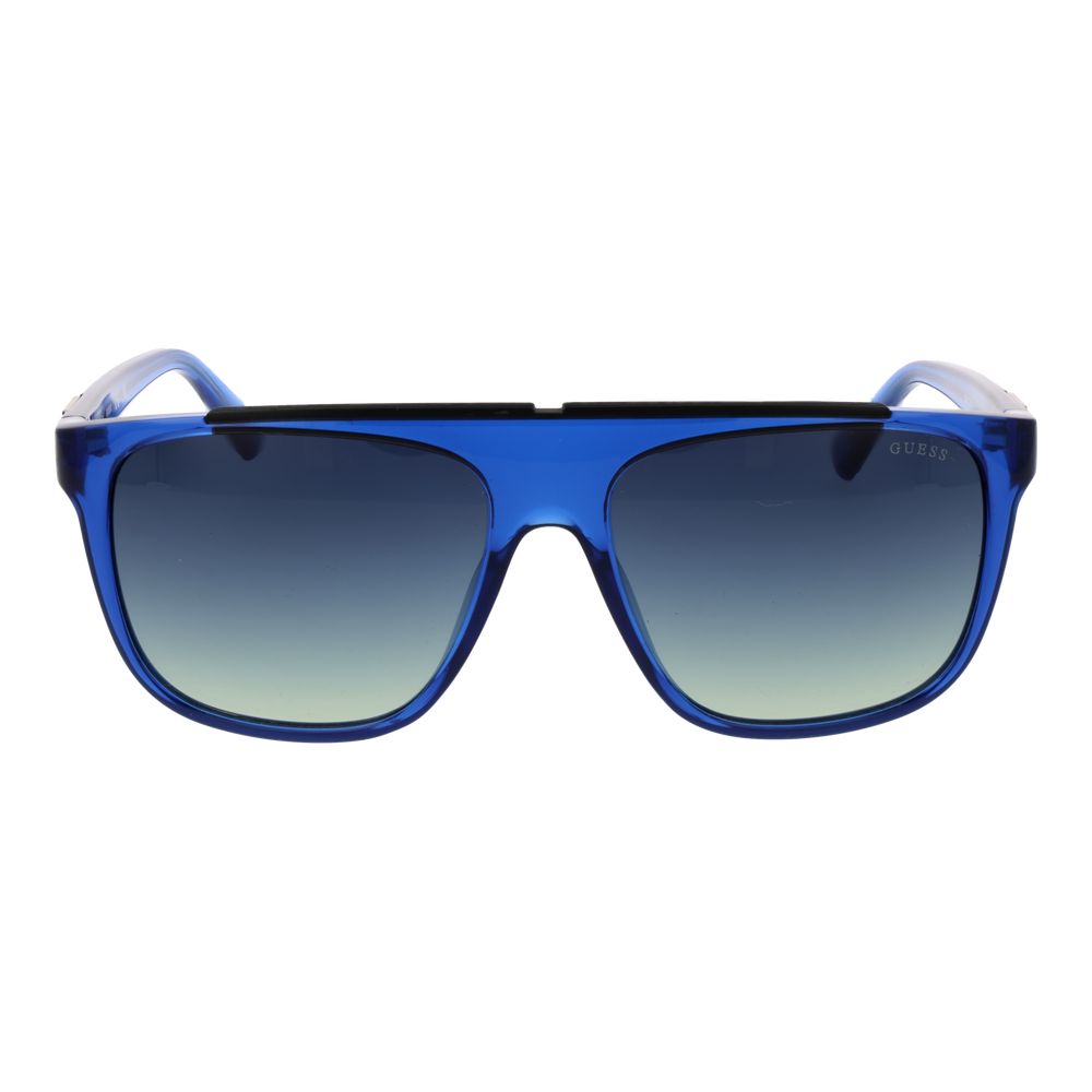 Guess Blue Stainless Steel Men's Sunglasses