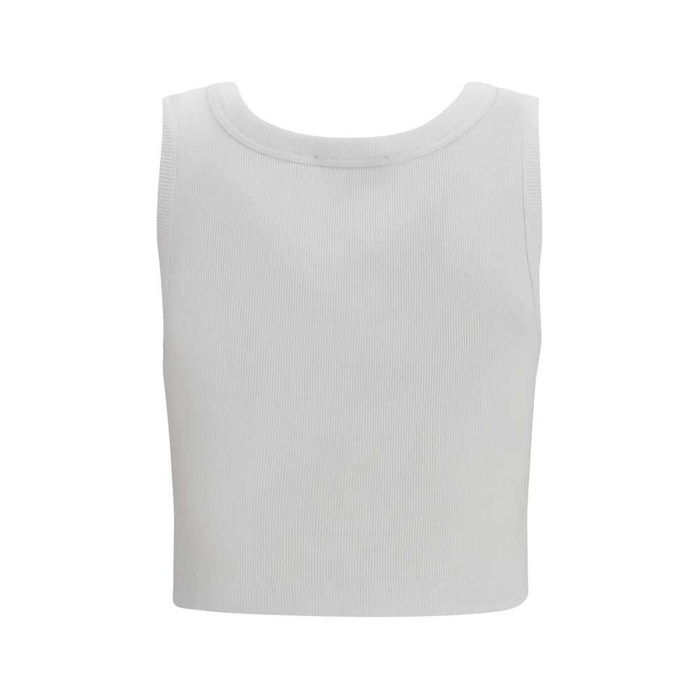 Dolce & Gabbana White Cotton Tank Women's Tops