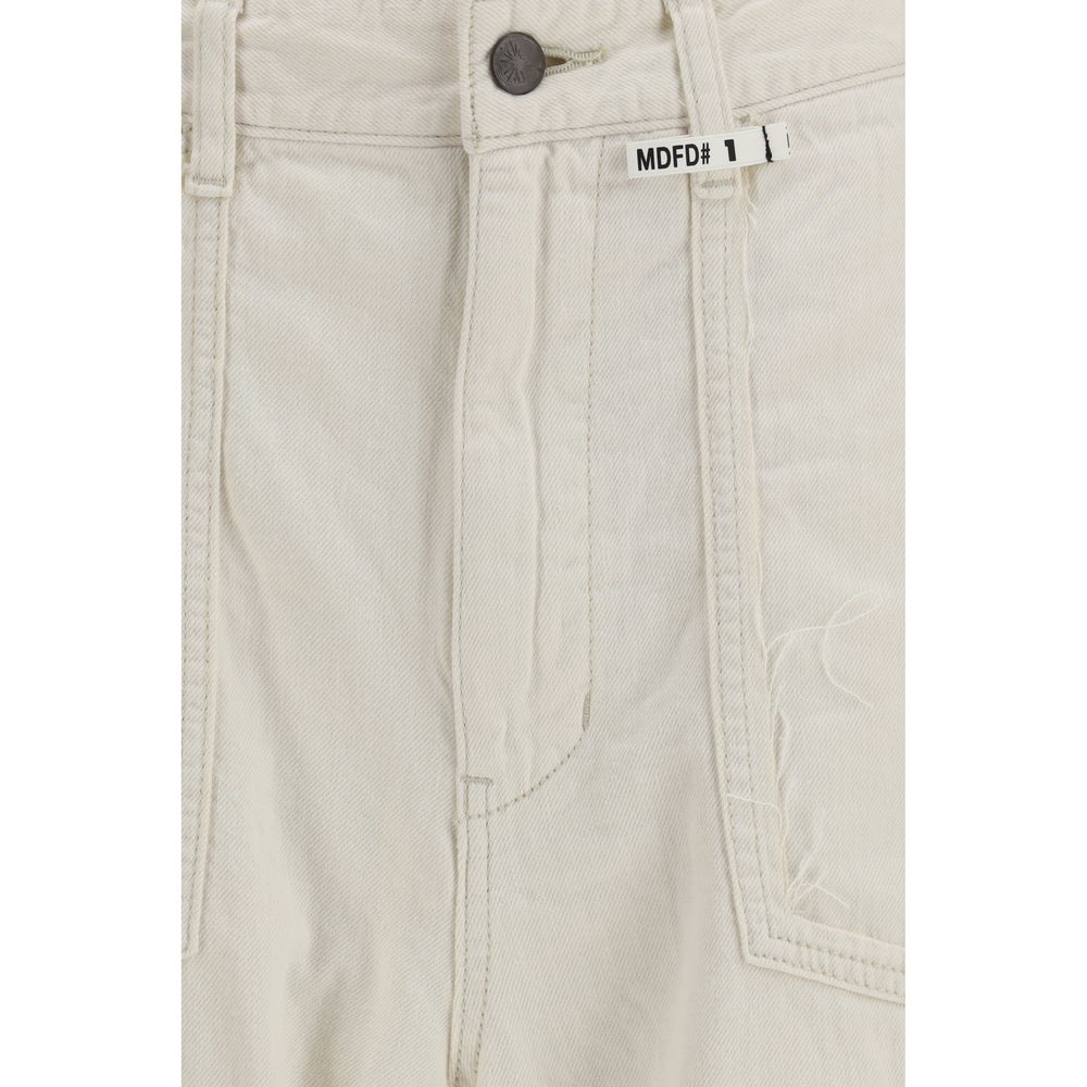Maison Mihara Yasuhiro White Cotton Casual Women's Pants