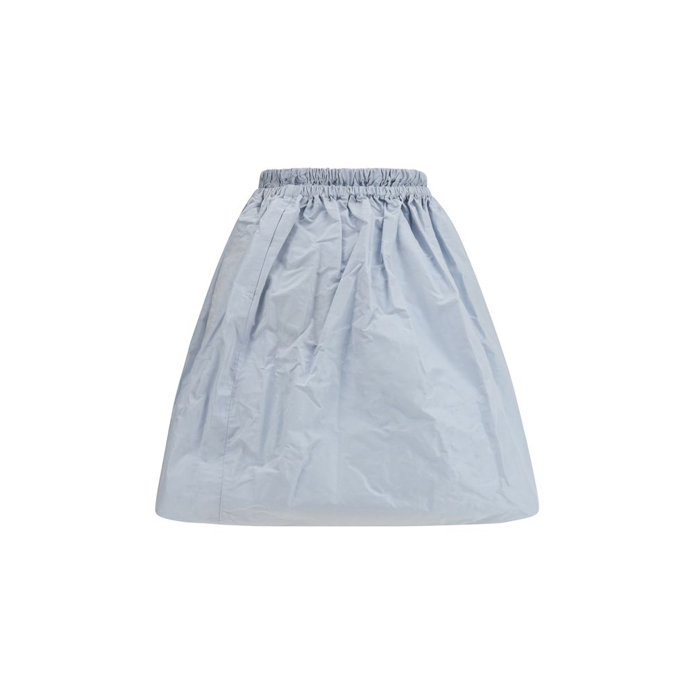 Prada Blue Silk Long Women's Skirt