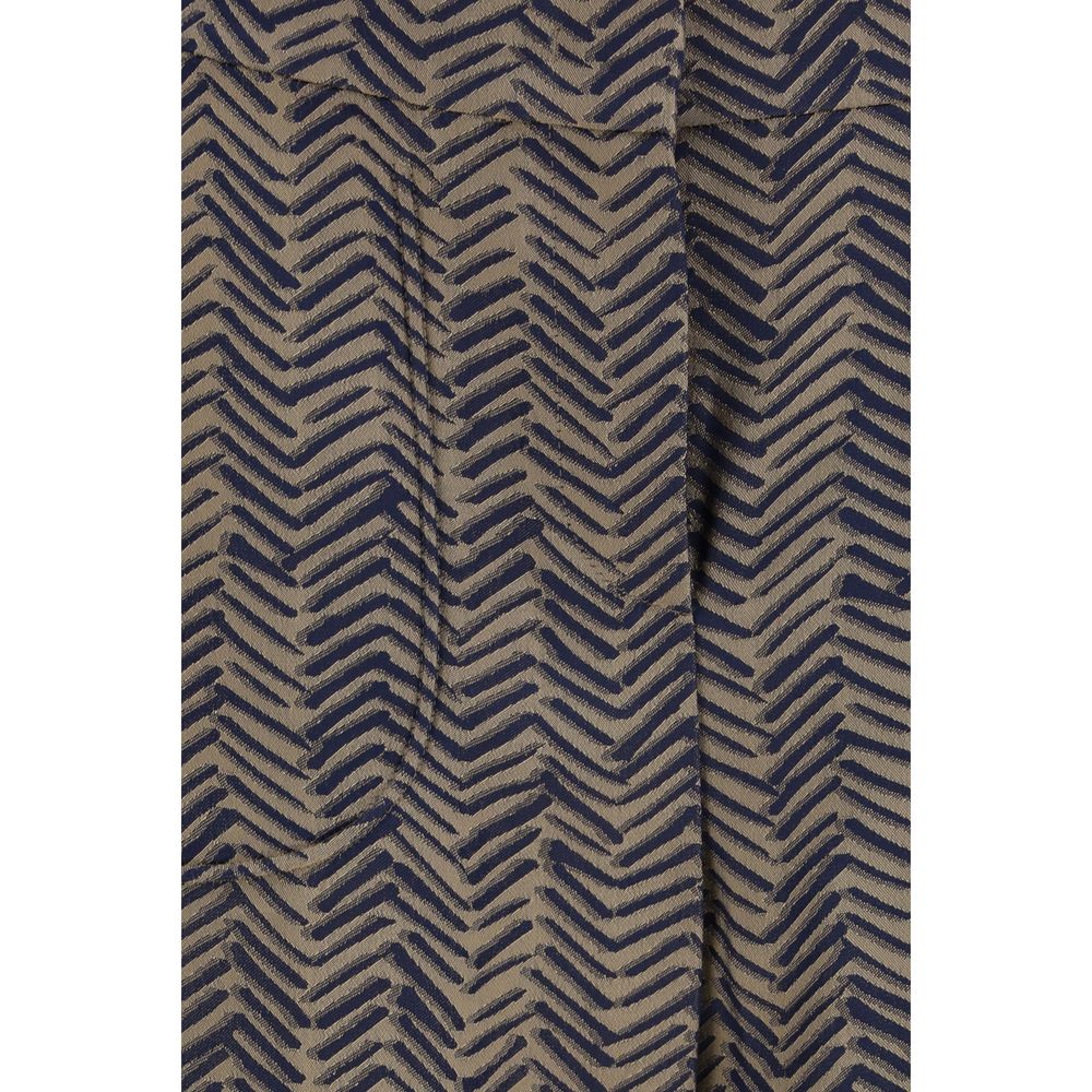 Giorgio Armani Brown Viscose Casual Women's Pants