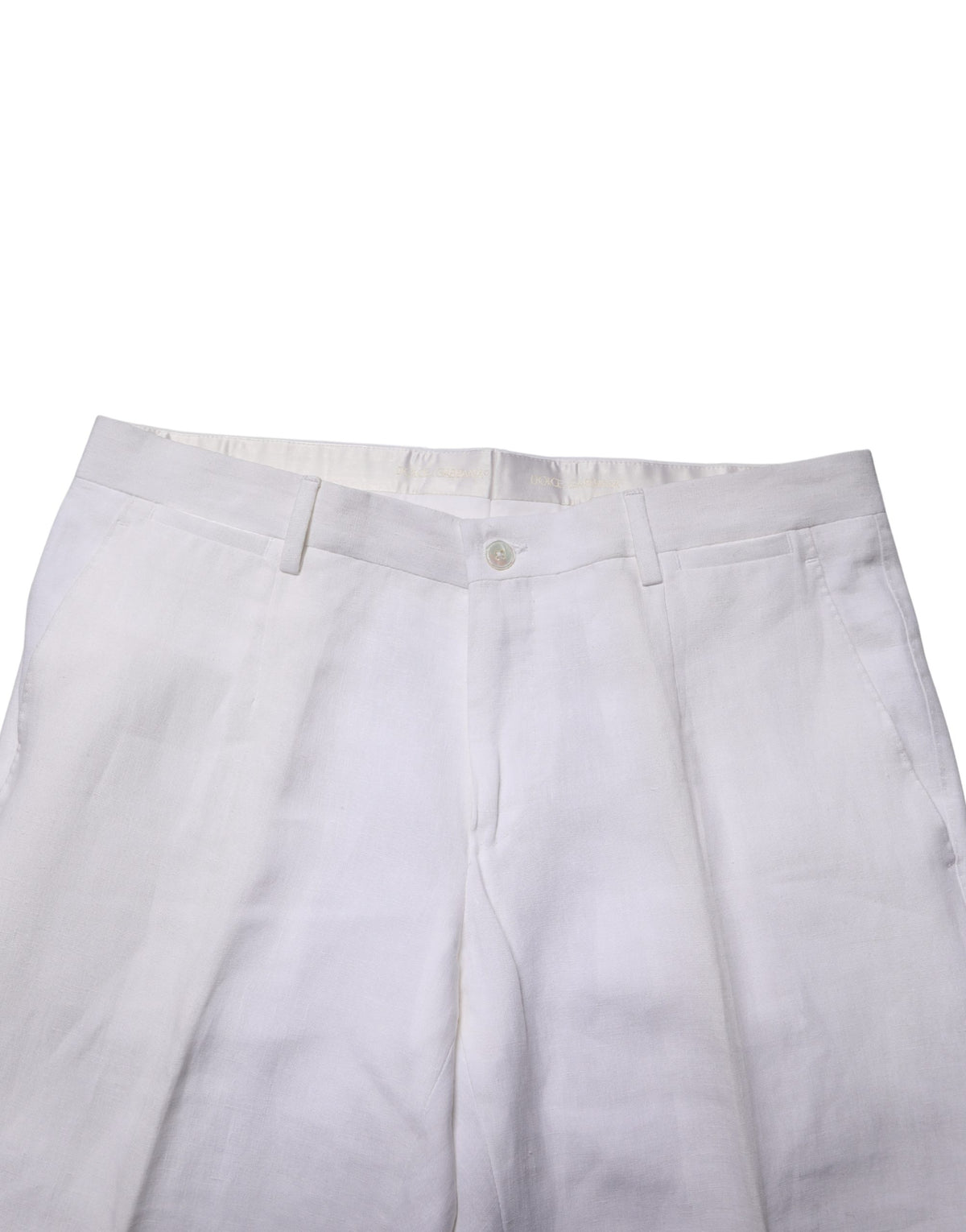 Dolce & Gabbana White SARTORIA Linen 2 Piece Men Formal Men's Suit
