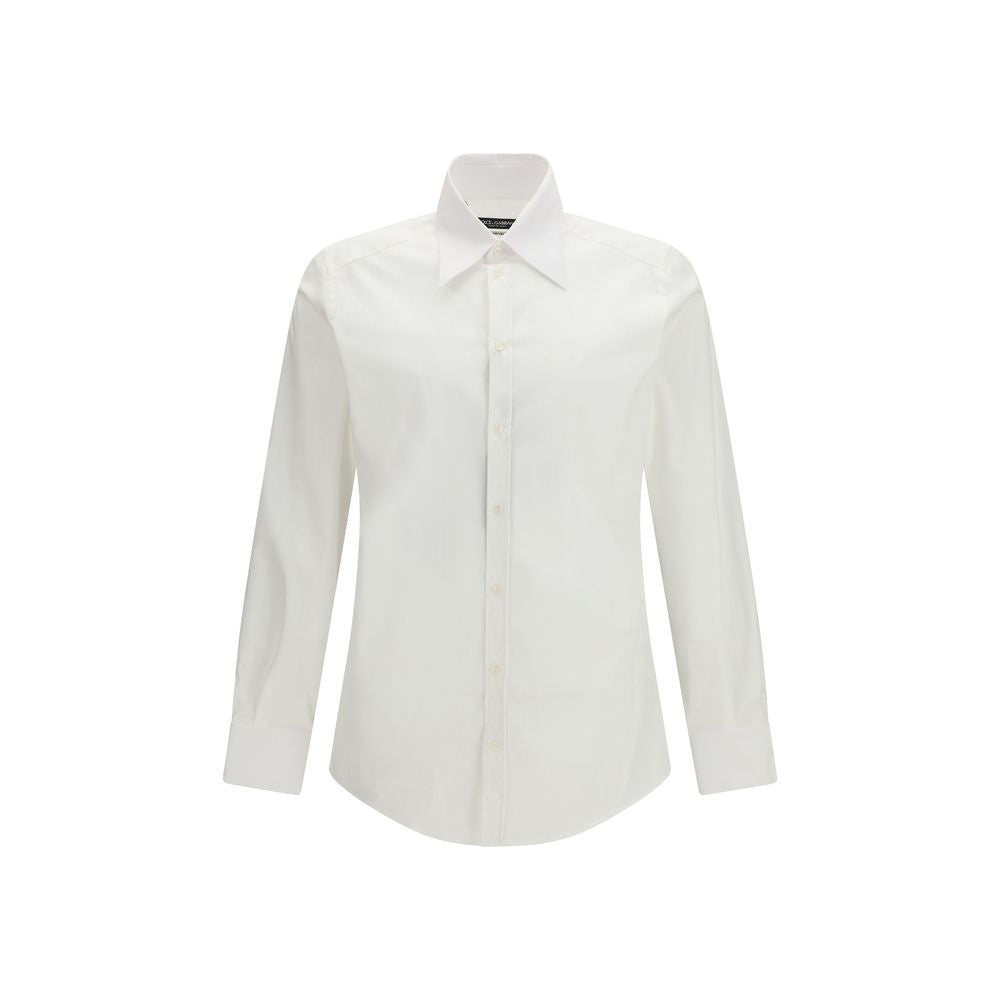 Dolce & Gabbana White Alpaca Vicugna Pacos Dress Men's Shirt