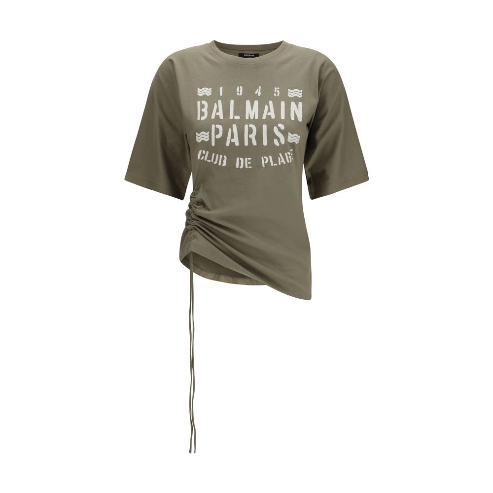 Balmain Bicolor Cotton Women's T-Shirt