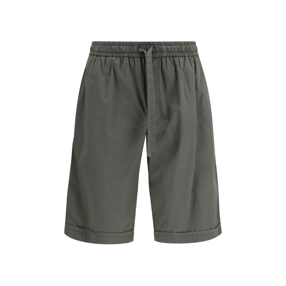 Dolce & Gabbana Gray Cotton Bermuda Men's Shorts