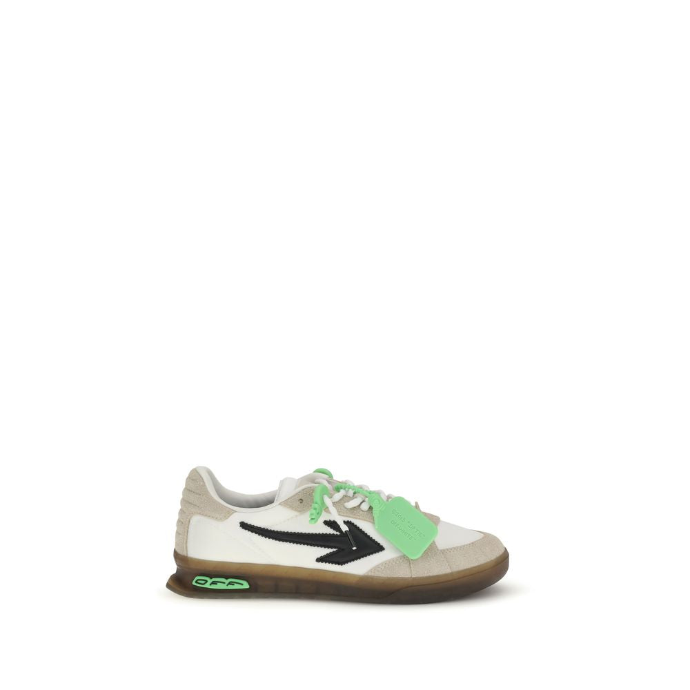 Off-White Multicolor Calf Leather Bos Taurus Men's Sneakers