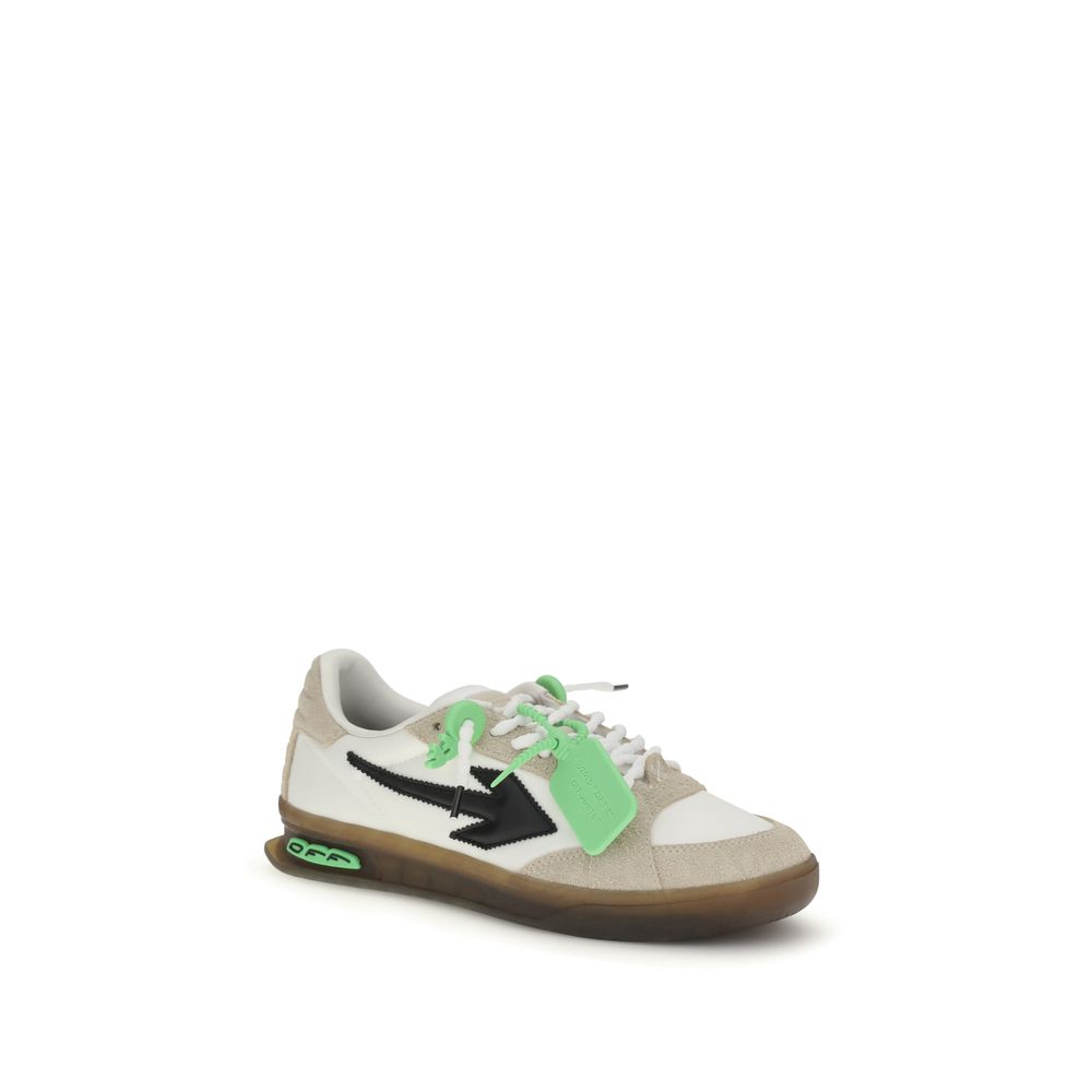 Off-White Multicolor Calf Leather Bos Taurus Men's Sneakers