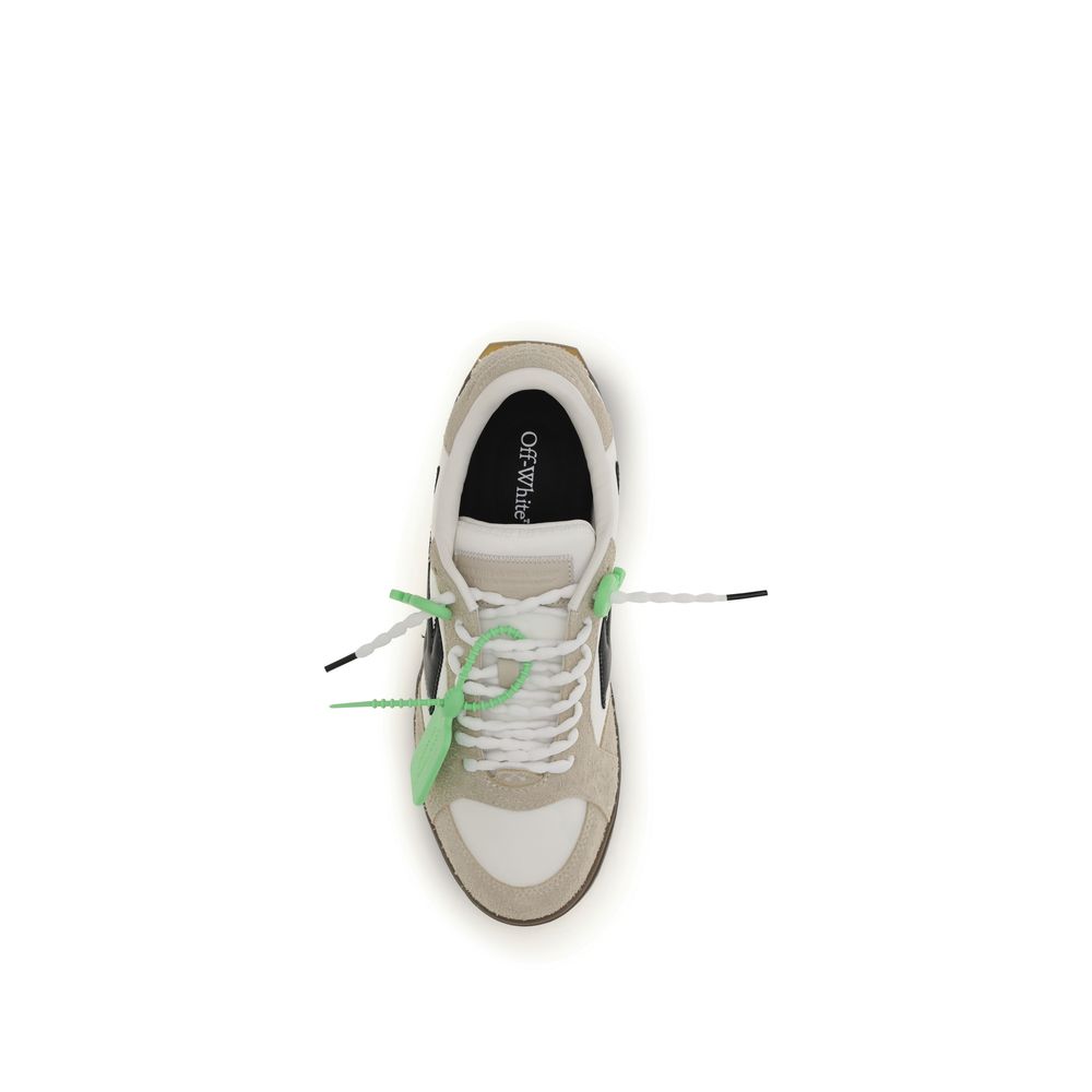 Off-White Multicolor Calf Leather Bos Taurus Men's Sneakers