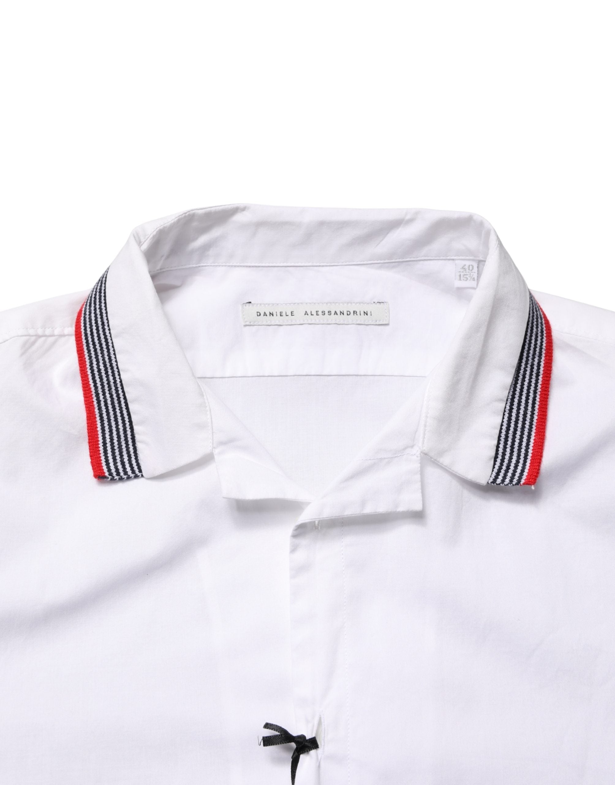 Daniele Alessandrini White Short Sleeves Button Down Men's Shirt (Pre-Owned)