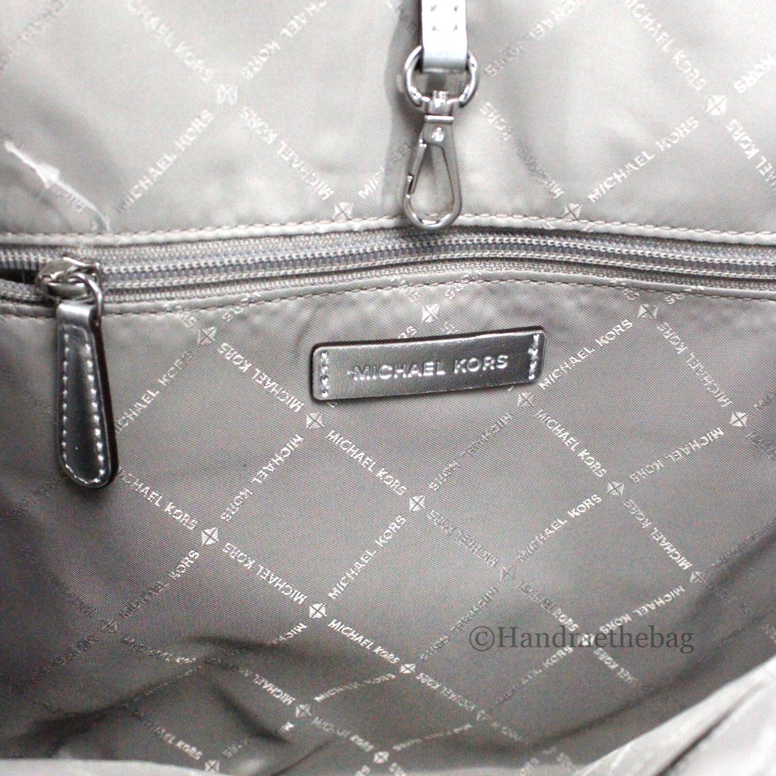 Michael Kors Michael Kors Jet Set Travel Girls Medium Signature Carryall Tote White Women's MK