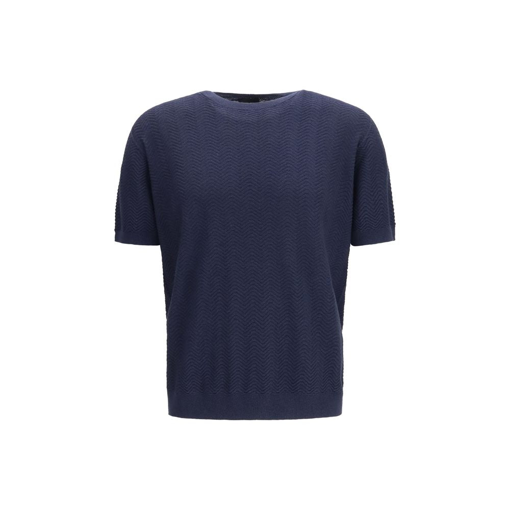 Giorgio Armani Blue Silk Men's Sweatshirt