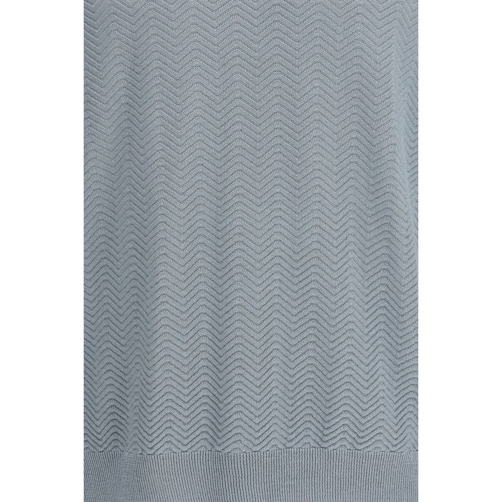 Giorgio Armani Gray Silk Men's Sweatshirt