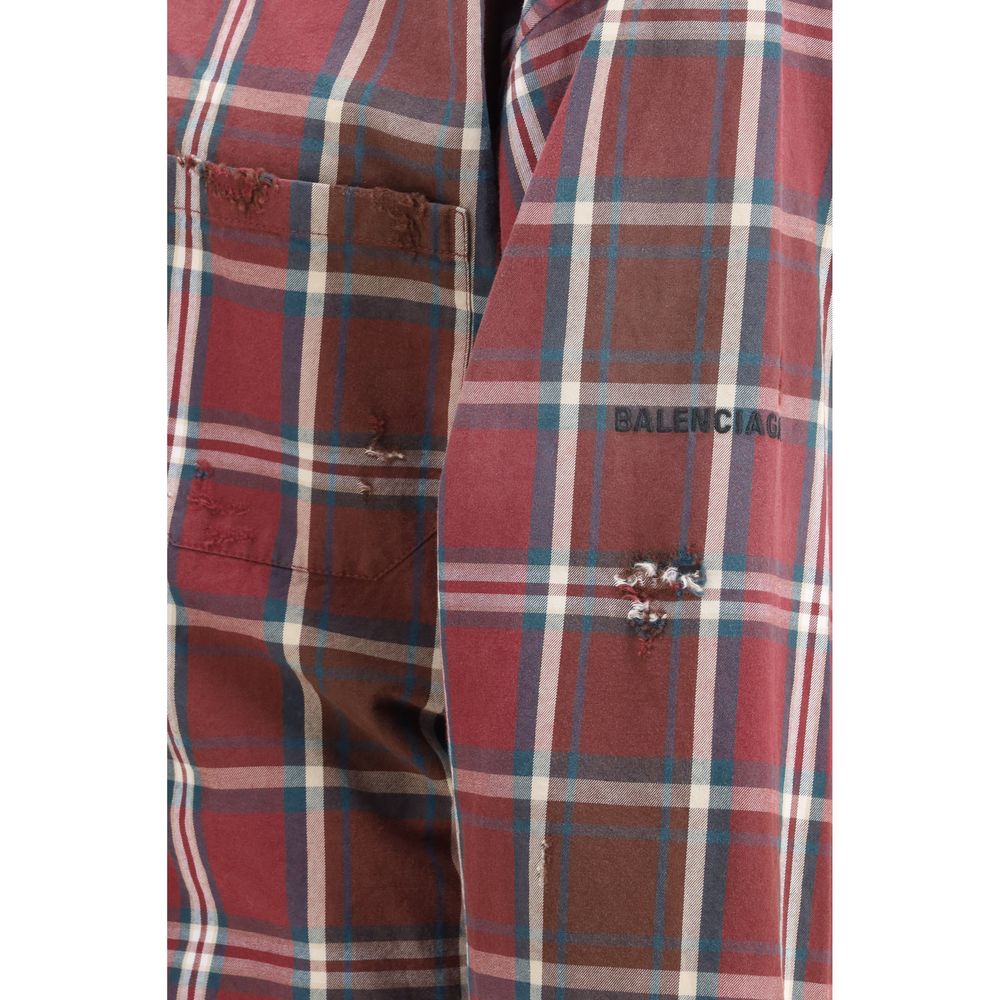 Balenciaga Multicolor Polyester Pattern Men's Shirt