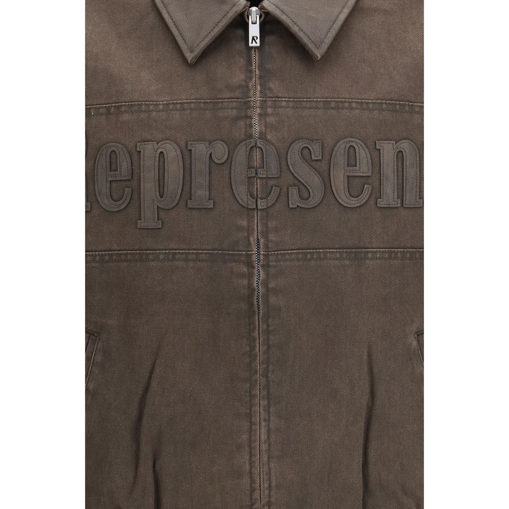Represent Brown Cotton Men's Bomber