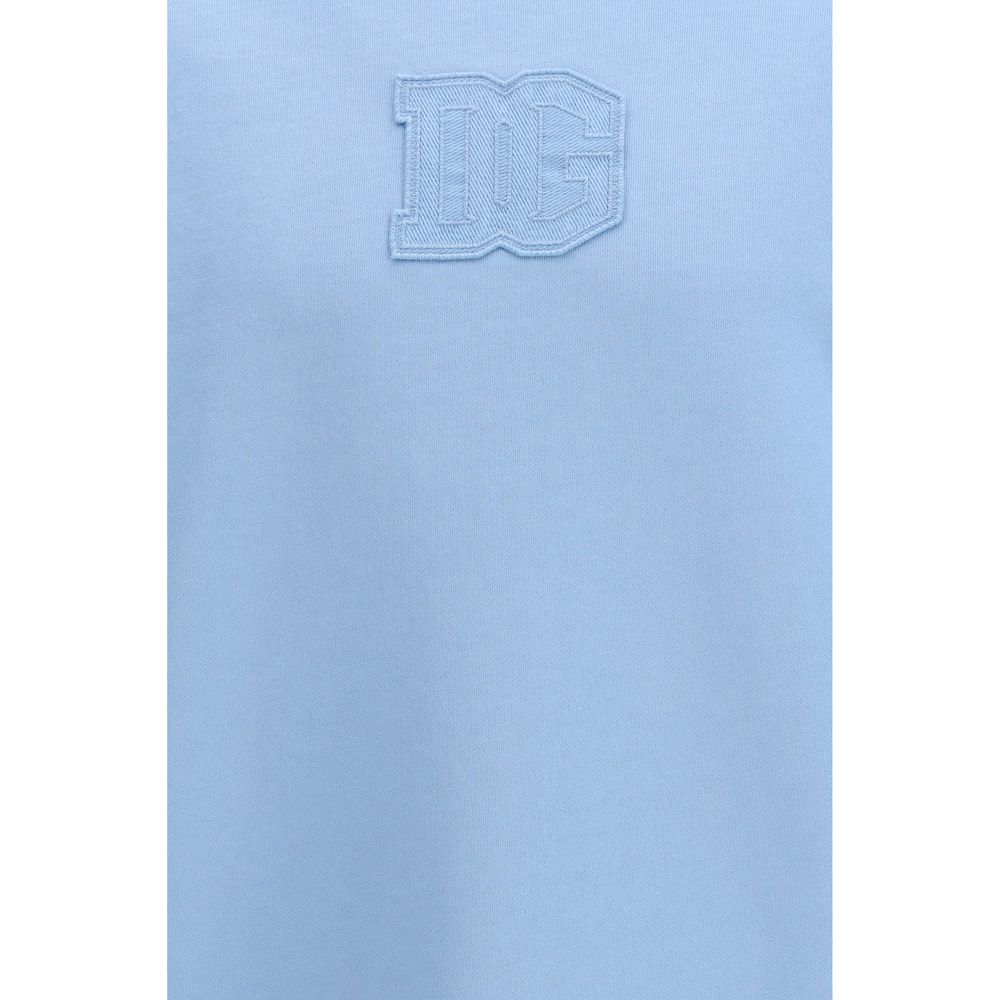 Dolce & Gabbana Blue Cotton Men's Sweatshirt