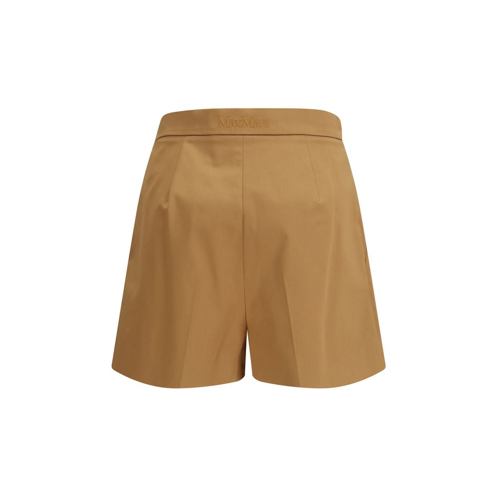 Max Mara Beige Cotton Bermuda Women's Shorts
