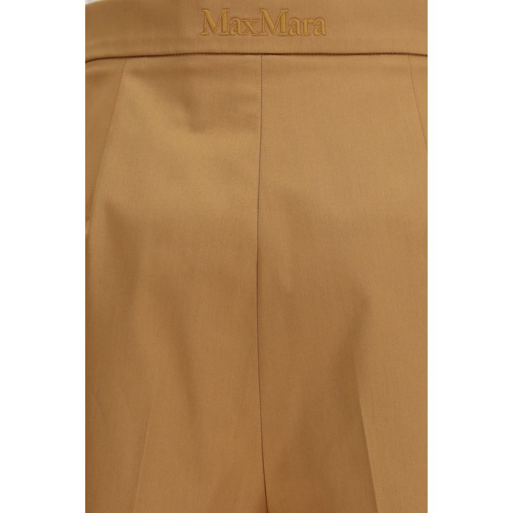 Max Mara Beige Cotton Bermuda Women's Shorts