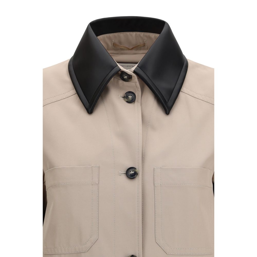 Max Mara Beige Polyester Women's Coat