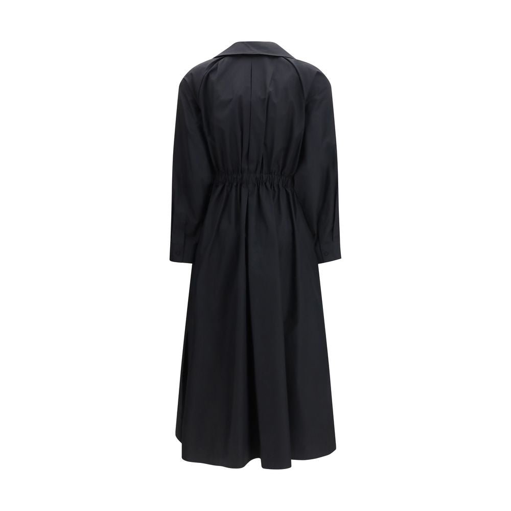 Max Mara Black Cotton Casual Women's Dress