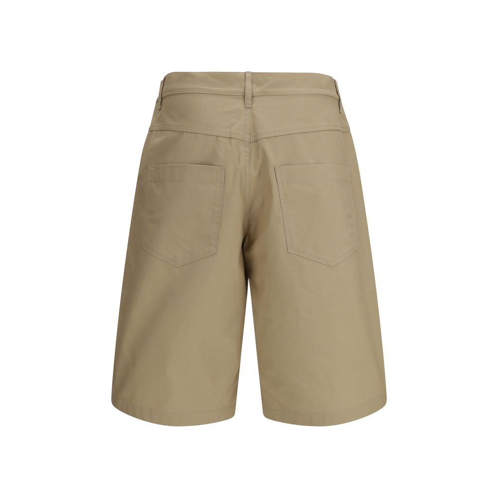 Moschino Beige Cotton Bermuda Men's Shorts