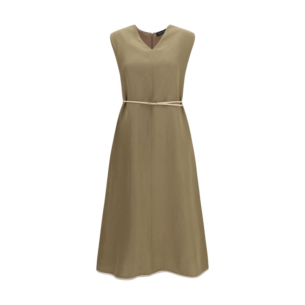 Fabiana Filippi Bicolor Viscose Long Women's Dress