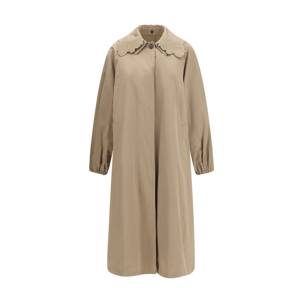 Fabiana Filippi Beige Polyester Trench Women's Coat