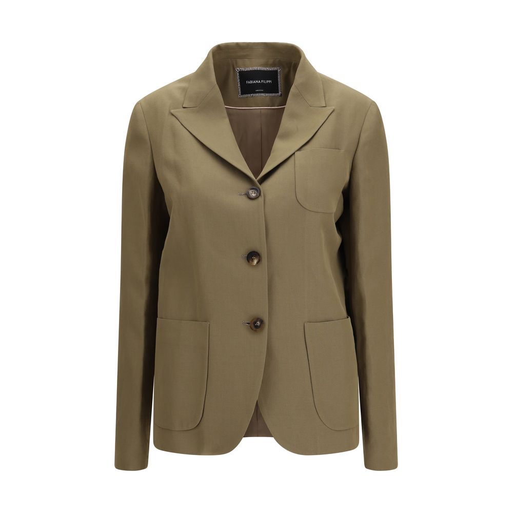 Fabiana Filippi Brown Viscose Women's Blazer
